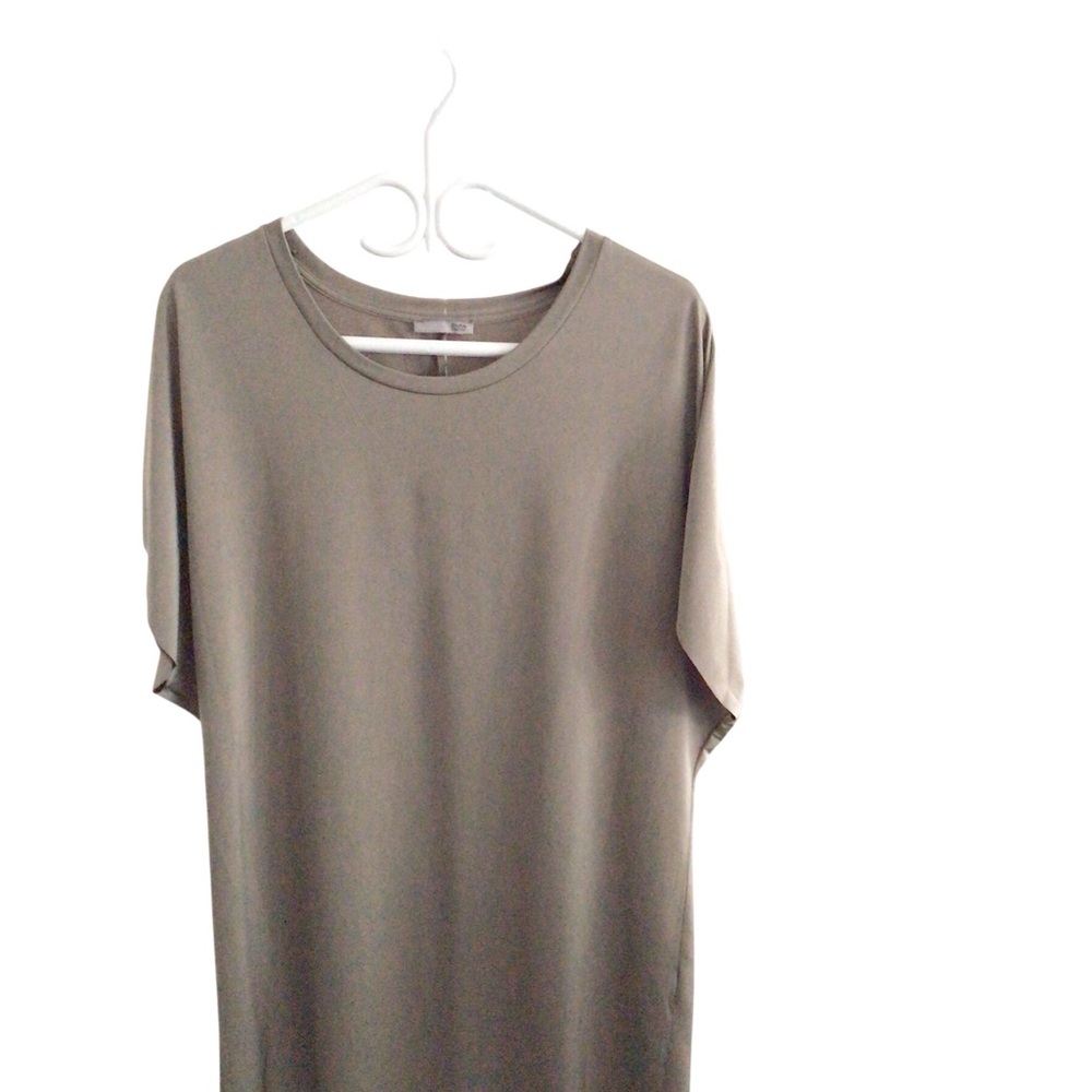 Zara Olive Green T-Shirt Dress
